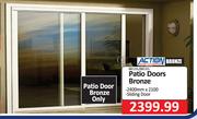 Action Bronze Patio Door (Bronze) 1500mm x 2100