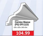 Cornice Biance (PS) EPS (LD)-105 x 105 x 140 x 8m