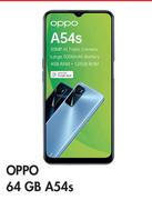 Oppo A54s 64GB-On Red Core Data 1GB/50 Min Top Up 