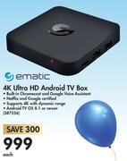 Ematic 4K Ultra HD Android TV Box