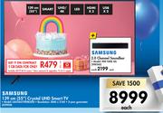 Samsung 139cm (55") Crystal UHD Smart TV  UA55AU7000KXXA-On 5GB Data