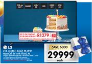 LG 86" (218cm) Smart 4K UHD Nano Cell TV With ThinQ Al 86NANO75VPA.AFB-Each