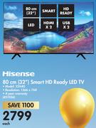 Hisense 80cm (32") Smart HD Ready LED TV 32A4G