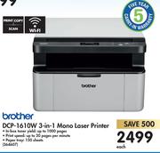 Brother DCP-1610W 3 In 1 Mono Laser Printer