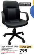 Capri Mid Back Chair-Each
