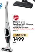 Hoover Blizzard 2 In 1 Cordless Stick Vacuum