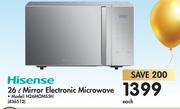 Hisense 26L Mirror Electronic Microwave H26MOMS5H
