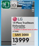 LG 14 Place True Steam Dishwasher DFB425FP