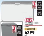 Defy 386L Chest Freezer DMF 454