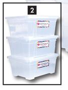 Contour 1.5L & 3 Piece Storage Box Set-For 2 Sets