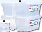 Contour 500ml 4 Piece Storage Box Set-Per Set