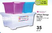 Contour 3 Piece Storage Box Set-Per Set