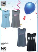 Endurance Ladies Vests-Per 2 Pack