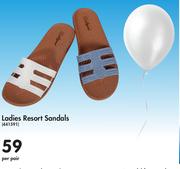 Ladies Resort Sandals-Per Pair