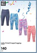 Endurance Ladies Printed Cropped Leggings-Each