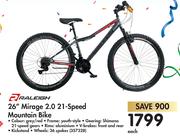 Raleigh 26" Mirage 2.0 21 Speed Mountain Bike-Each