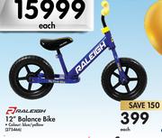 Raleigh 12" Balance Bike-Each