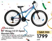 Raleigh 24" Mirage 2.0 21 Speed Mountain Bike-Each