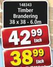Timber Brandering 6.0m x 38 x 38-Each