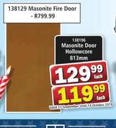 Masonite Door Hollowcore-813mm Each