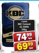 KBC Cement 42.5 MPA-50Kg Each