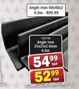 Angle Iron 6.0m-40 x 40 x 2mm 
