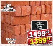 Clay Stock Bricks-Per 1000