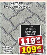 DS Pavers 60mm Grey Grey/Lok-Per Sqm
