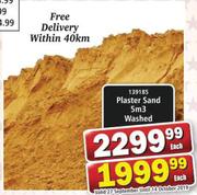 Plaster Sand 5m3 Washed-Each