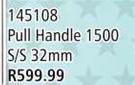 Pull Handle 1500 S/S 32mm