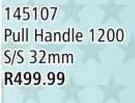 Pull Handle 1200 S/S 32mm