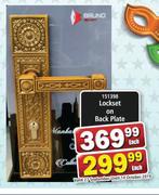 Lockset On Back Plate-Each