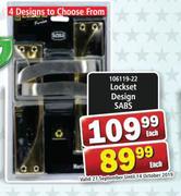 Lockset Design SABS-Each