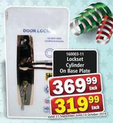 Lockset Cylinder On Base Plate-Each