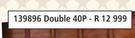 Wooden Garage Door + Hardware Double 40P