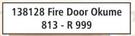 Fire Door Okume 813