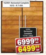 Horizontal Complete Door 1210 x 2032 Each