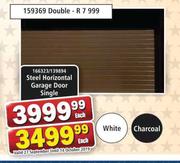 Steel Horizontal Garage Door Double