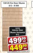 Interior Door Okume Horizontal 813-Each