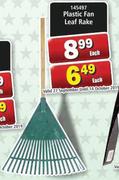 Plastic Fan Leaf Rake-Each