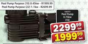 Pool Pump 0.75Kw(16)-Each