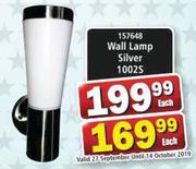 Wall Lamp Silver 1002S-Each