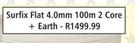 Sufix FLat 4.0mm 100m 2 Crore + Earth