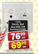 Electric Wall Plug With USB Ausama/2S2000