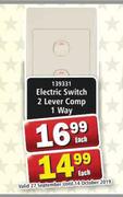 Electric Switch 2 Lever Comp 1 Way-Each