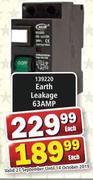 Earth Leakage 63AMP-Each