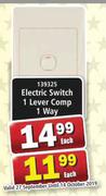 Electric Switch 1 Lever Comp 1 Way-Each