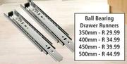 Ball Bearing Drawer Runner 350mm