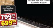 Post Form Tops Black Slate-Each