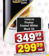 Promac Enamel white/Black 5Lt-Each